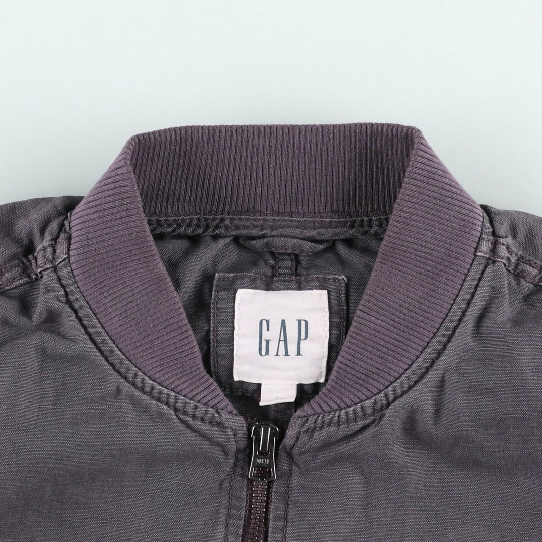 GAP MA-1 type military flight jacket, men's size M equivalent. unclear Charcoal Vintage Second Hand