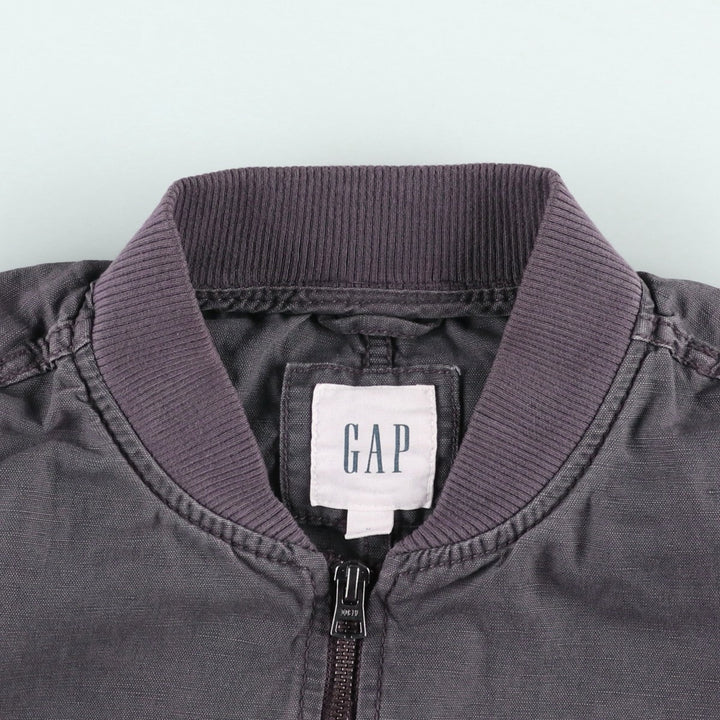 GAP MA-1 type military flight jacket, men's size M equivalent. unclear Charcoal Vintage Second Hand