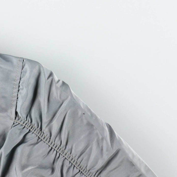 Civilian-made MA-1 type padded military flight jacket, men's size XL equivalent. unclear Silver type Vintage Second Hand