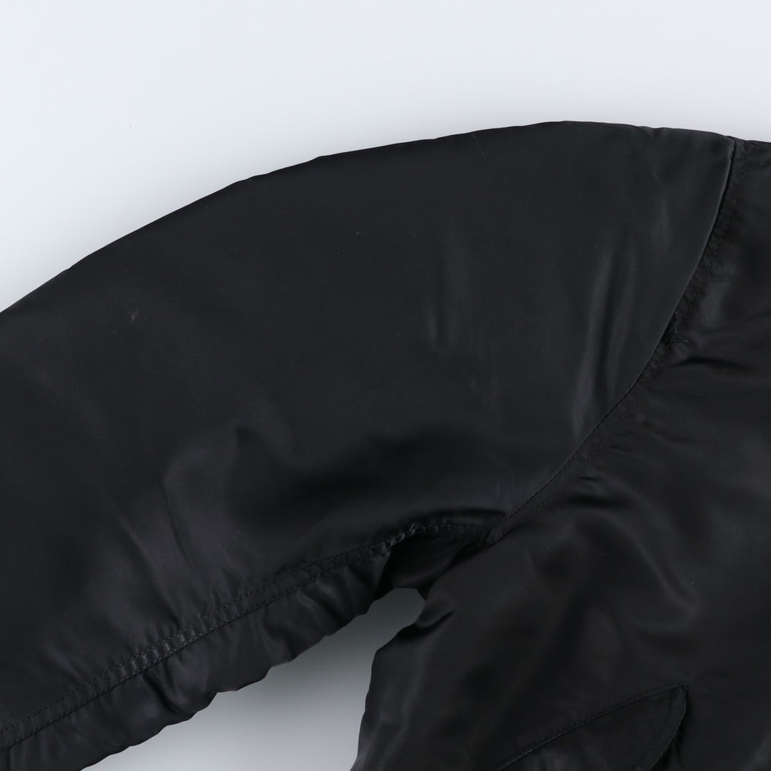 MA-1 type padded military flight jacket, men's size XL. Polyester (insulation) black type Vintage Second Hand