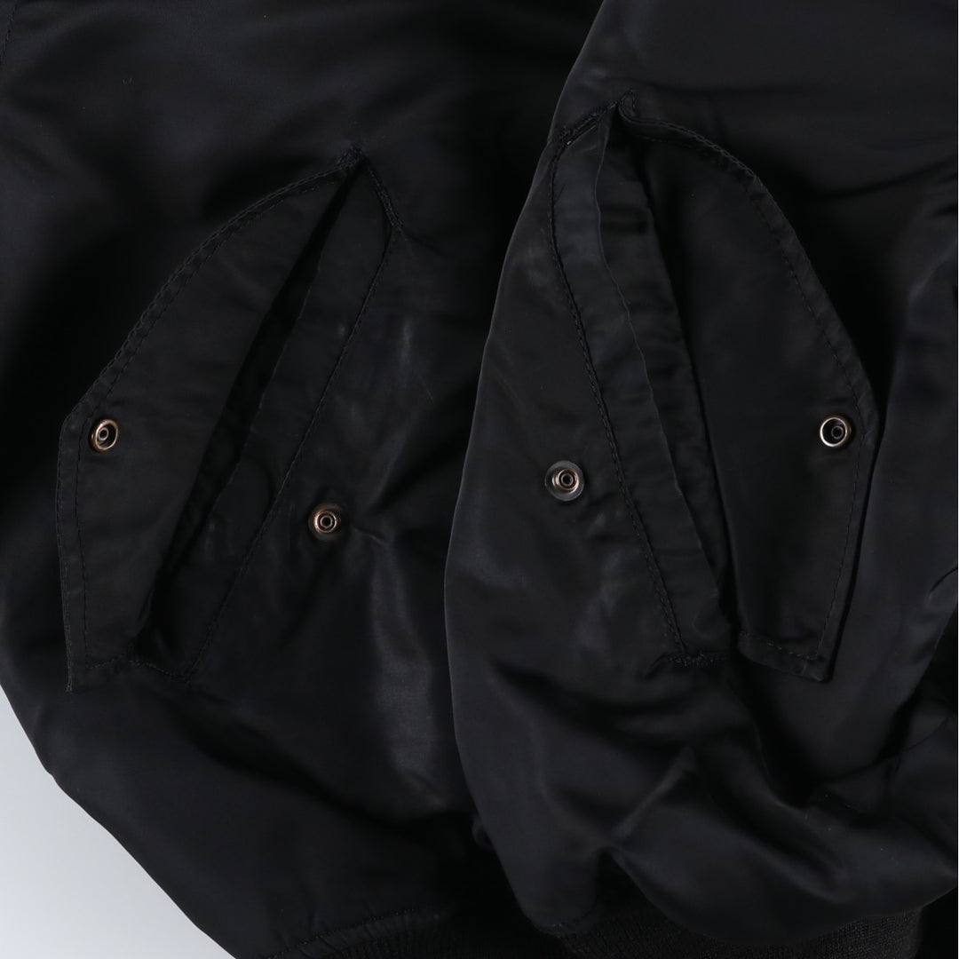 MA-1 type padded military flight jacket, men's size XL. Polyester (insulation) black type Vintage Second Hand