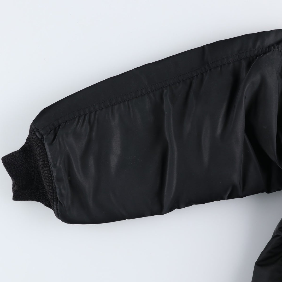 MA-1 type padded military flight jacket, men's size XL. Polyester (insulation) black type Vintage Second Hand