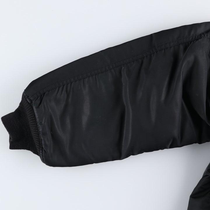 MA-1 type padded military flight jacket, men's size XL. Polyester (insulation) black type Vintage Second Hand