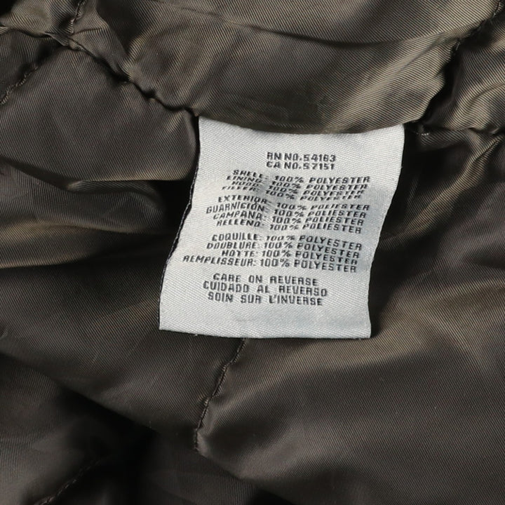 Levi's MA-1 style padded military flight jacket, men's size L polyester black type Vintage Second Hand