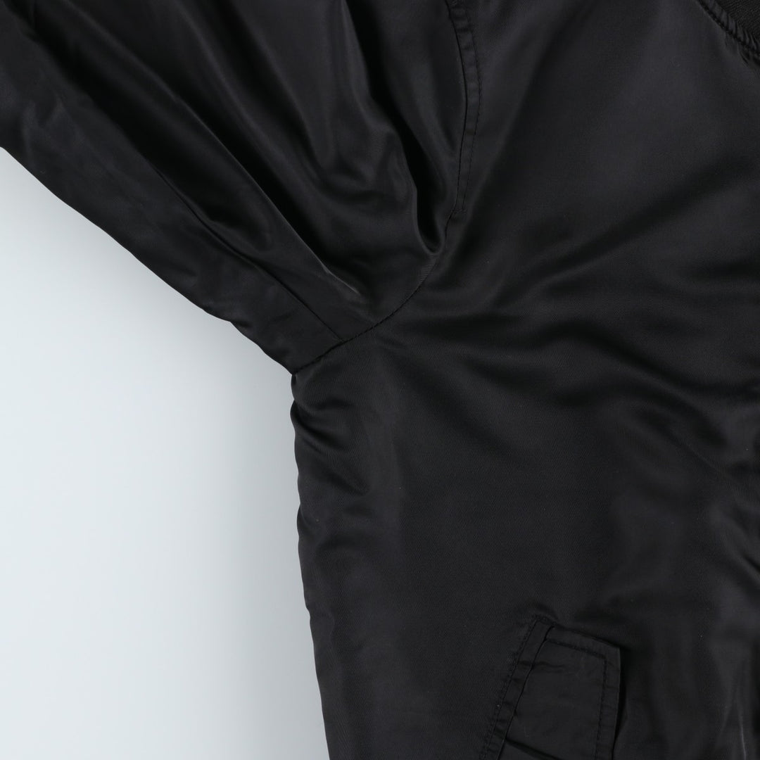 Levi's MA-1 style padded military flight jacket, men's size L polyester black type Vintage Second Hand