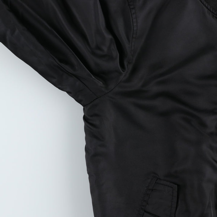 Levi's MA-1 style padded military flight jacket, men's size L polyester black type Vintage Second Hand