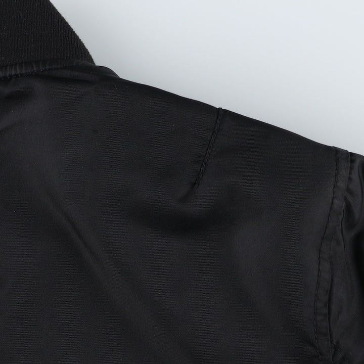 Levi's MA-1 style padded military flight jacket, men's size L polyester black type Vintage Second Hand