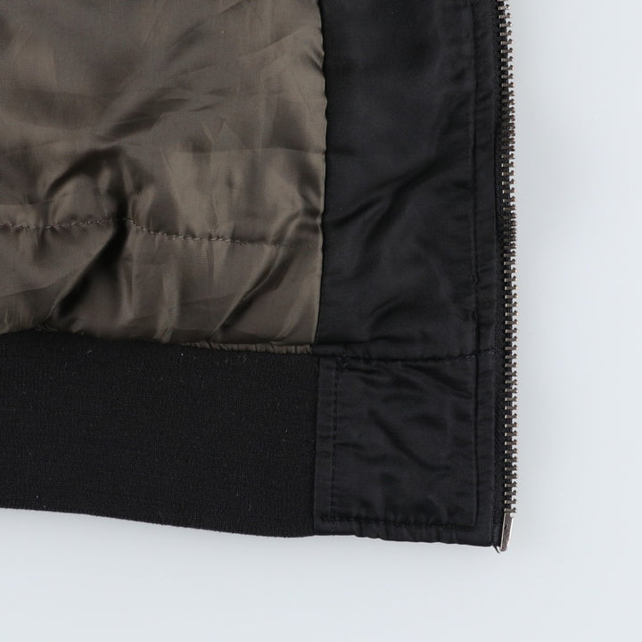 Levi's MA-1 style padded military flight jacket, men's size L polyester black type Vintage Second Hand