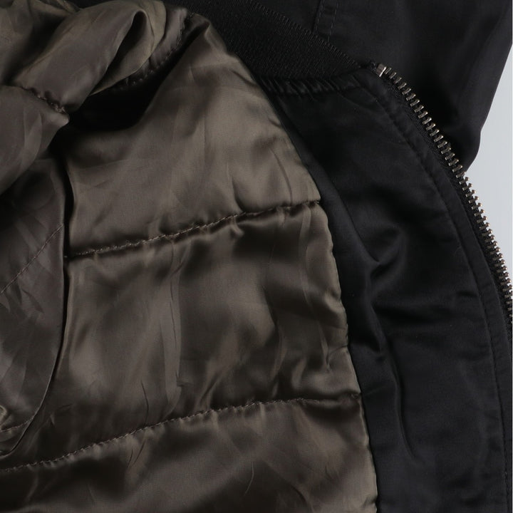 Levi's MA-1 style padded military flight jacket, men's size L polyester black type Vintage Second Hand