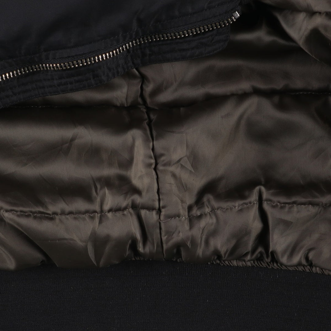 Levi's MA-1 style padded military flight jacket, men's size L polyester black type Vintage Second Hand