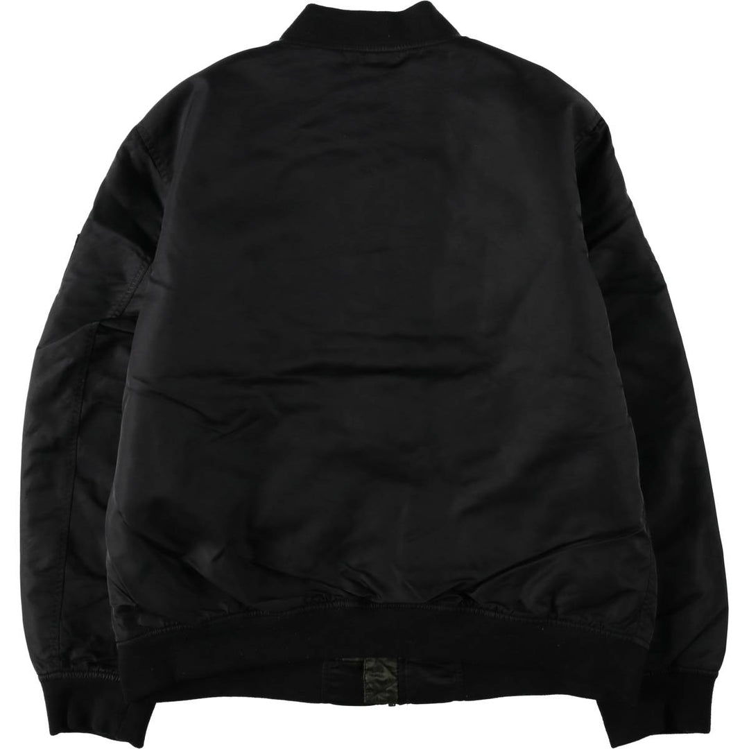 Levi's padded military flight jacket, men's size XL (approx.) Nylon black type Vintage Second Hand
