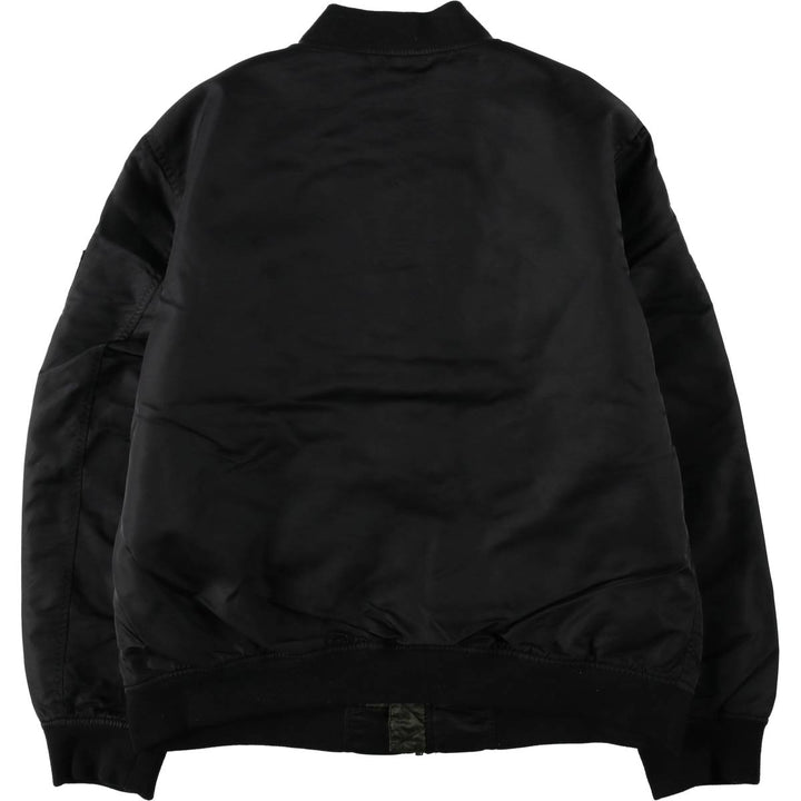 Levi's padded military flight jacket, men's size XL (approx.) Nylon black type Vintage Second Hand