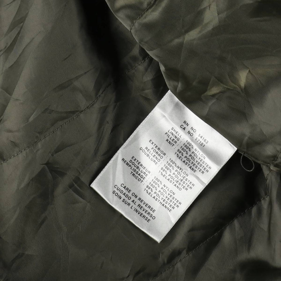 Levi's padded military flight jacket, men's size XL (approx.) Nylon black type Vintage Second Hand