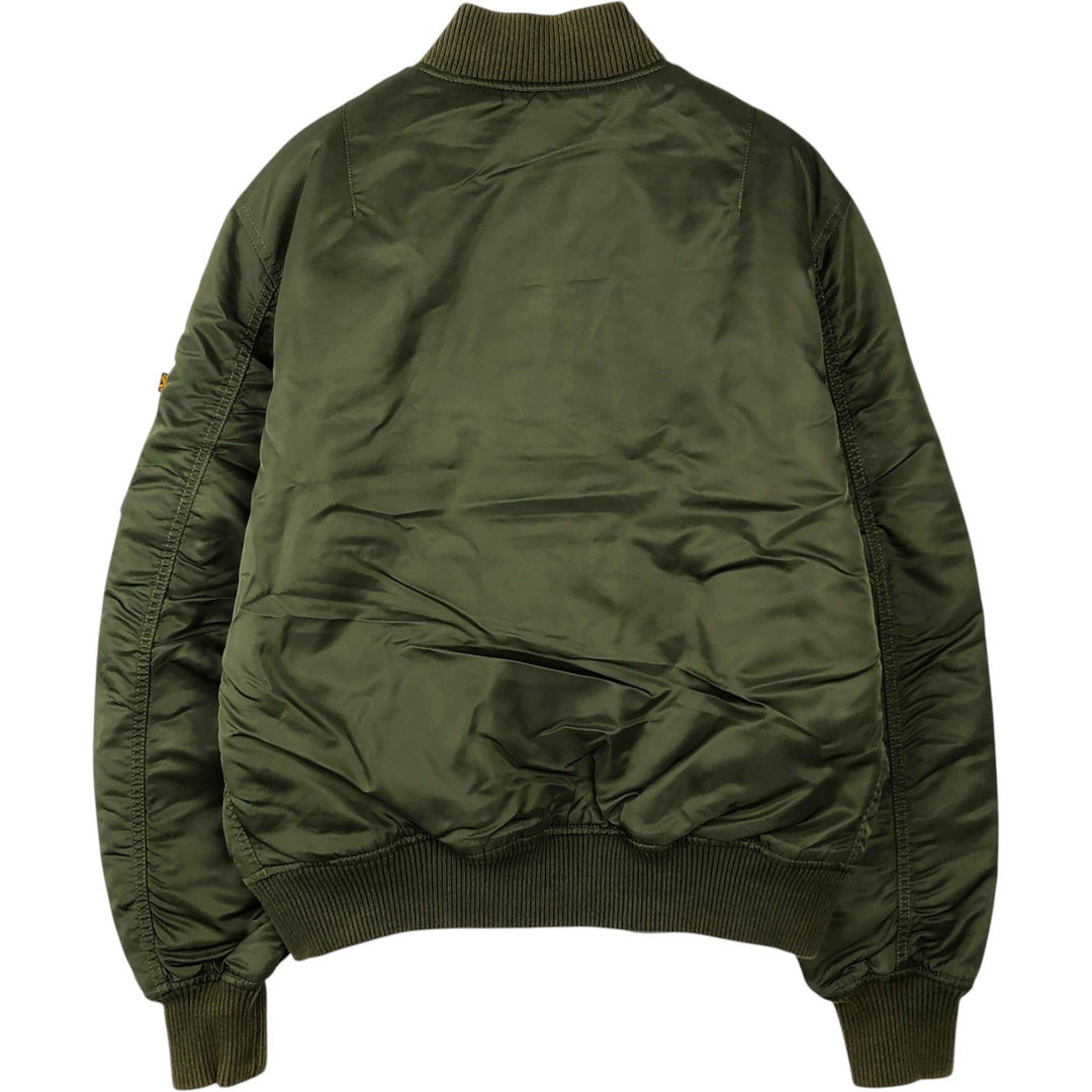 Civilian Alpha ALPHA padded military flight jacket, men's size L Nylon Khaki type Vintage Second Hand