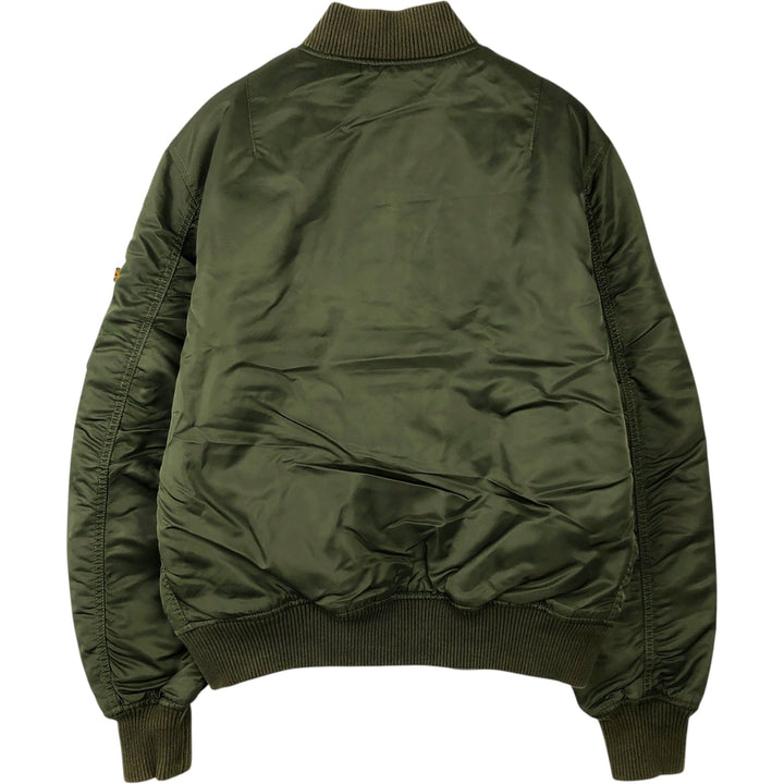 Civilian Alpha ALPHA padded military flight jacket, men's size L Nylon Khaki type Vintage Second Hand