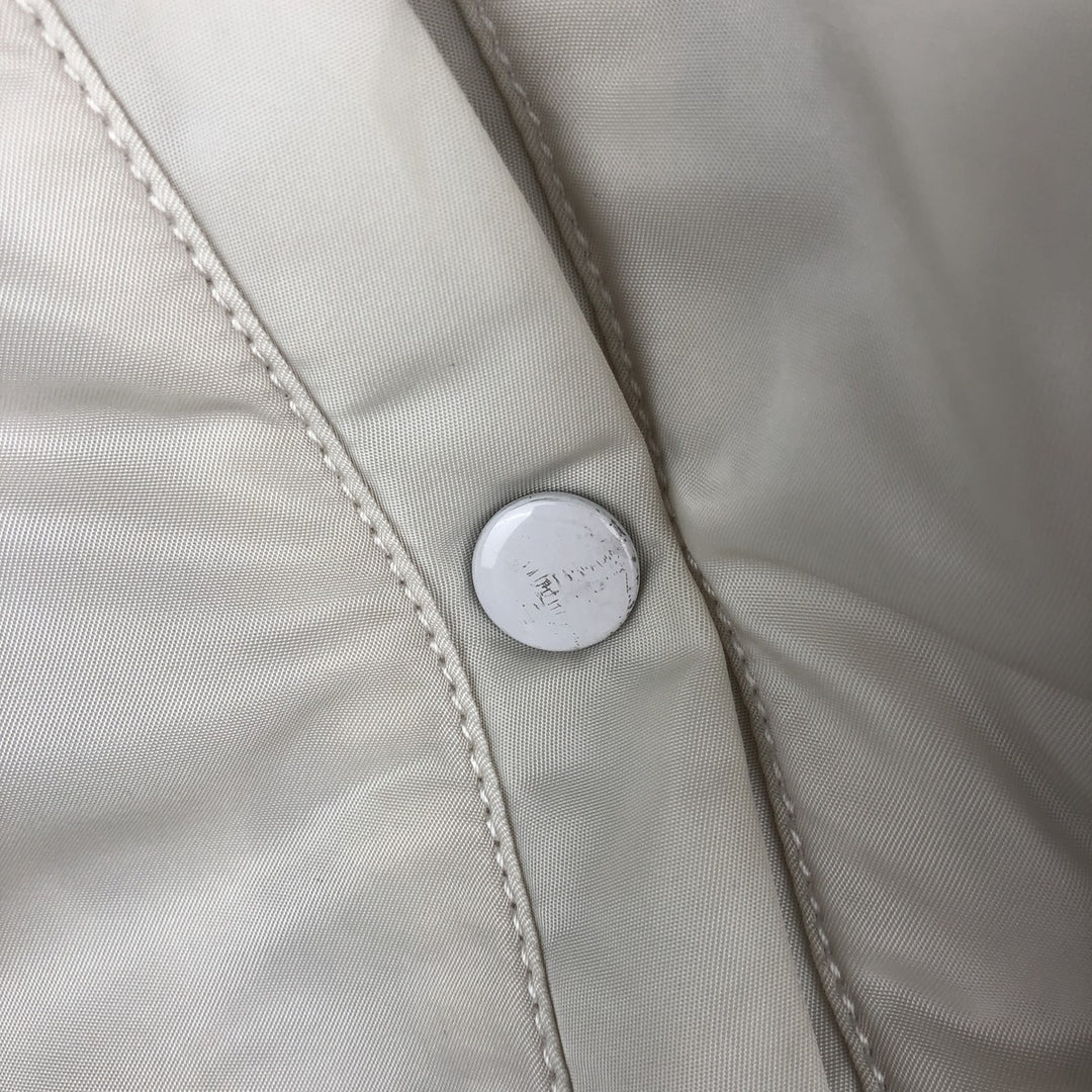 Civilian Alpha MA-1 style padded military flight jacket, men's size M Nylon white type Vintage Second Hand
