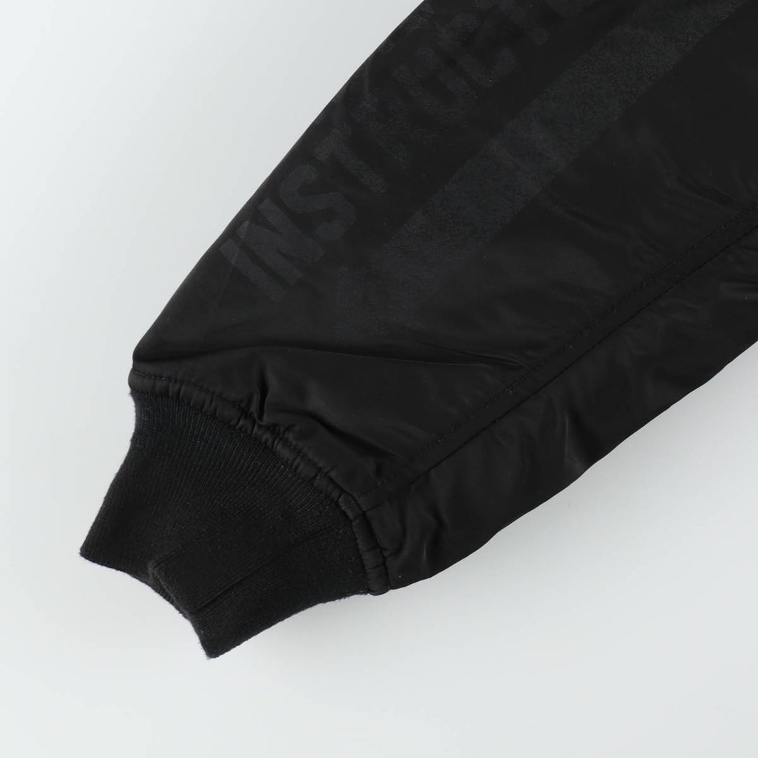 Civilian-made Schott TYPE-U padded military flight jacket, men's size XL equivalent. Nylon black type Vintage Second Hand