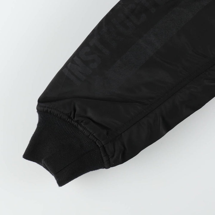 Civilian-made Schott TYPE-U padded military flight jacket, men's size XL equivalent. Nylon black type Vintage Second Hand