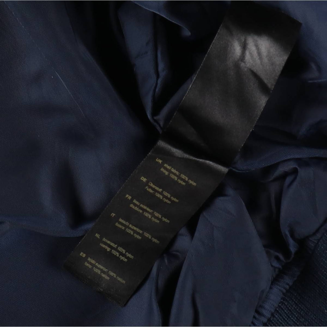 Civilian Alpha MA-1 Military Flight Jacket, Men's Size L Nylon navy blue type Vintage Second Hand