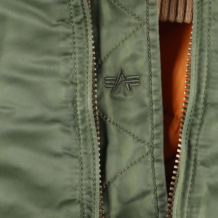 Civilian Alpha MA-1 style padded military flight jacket, men's size XXL unclear Khaki type Vintage Second Hand