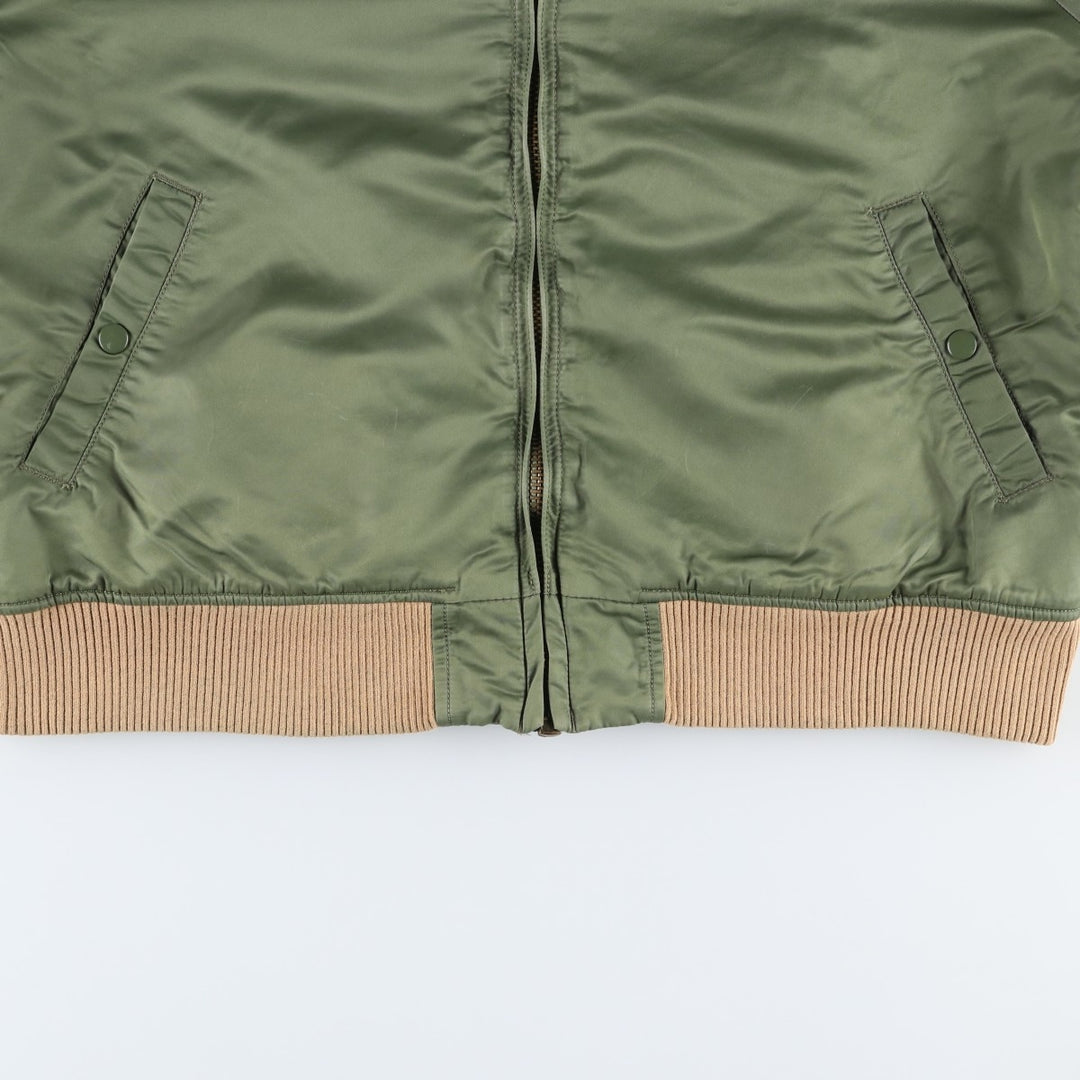Civilian Alpha MA-1 style padded military flight jacket, men's size XXL unclear Khaki type Vintage Second Hand