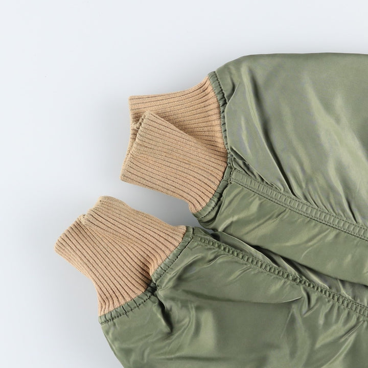 Civilian Alpha MA-1 style padded military flight jacket, men's size XXL unclear Khaki type Vintage Second Hand