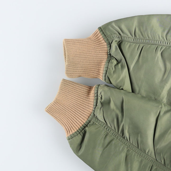 Civilian Alpha MA-1 style padded military flight jacket, men's size XXL unclear Khaki type Vintage Second Hand