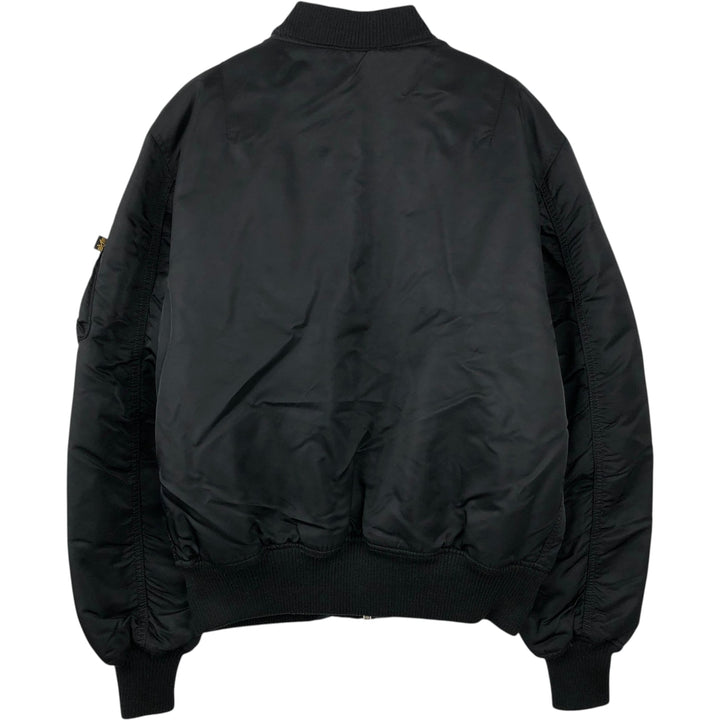 Alpha ALPHA military flight jacket with padding, size M (civilian product) Nylon black type Vintage Second Hand