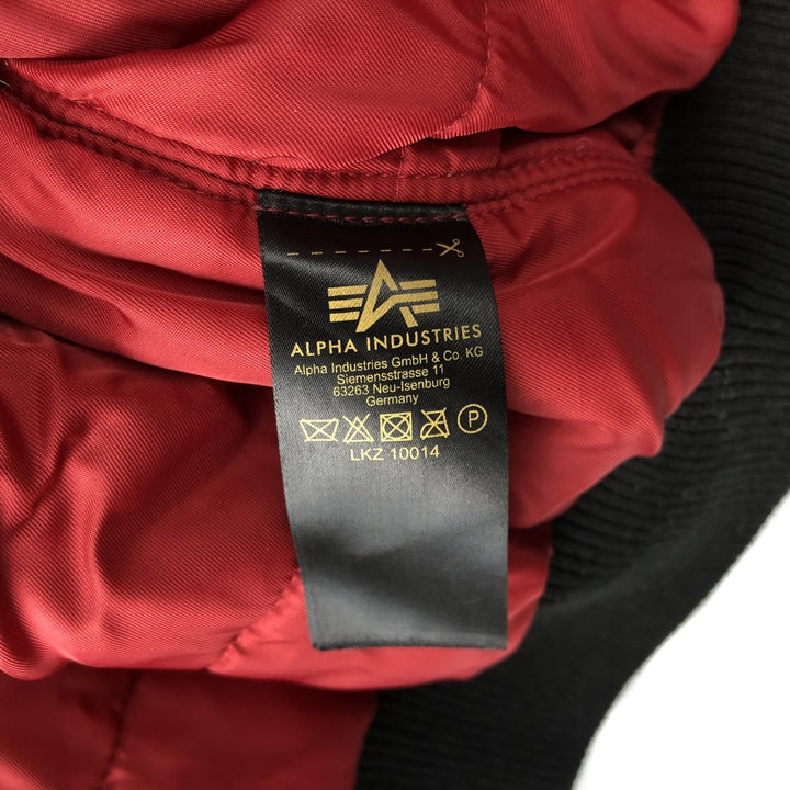 Alpha ALPHA military flight jacket with padding, size M (civilian product) Nylon black type Vintage Second Hand
