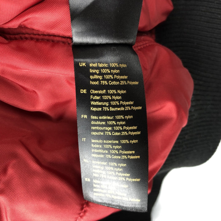 Alpha ALPHA military flight jacket with padding, size M (civilian product) Nylon black type Vintage Second Hand