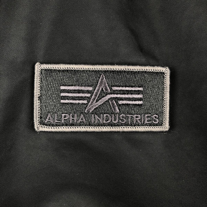Alpha ALPHA military flight jacket with padding, size M (civilian product) Nylon black type Vintage Second Hand