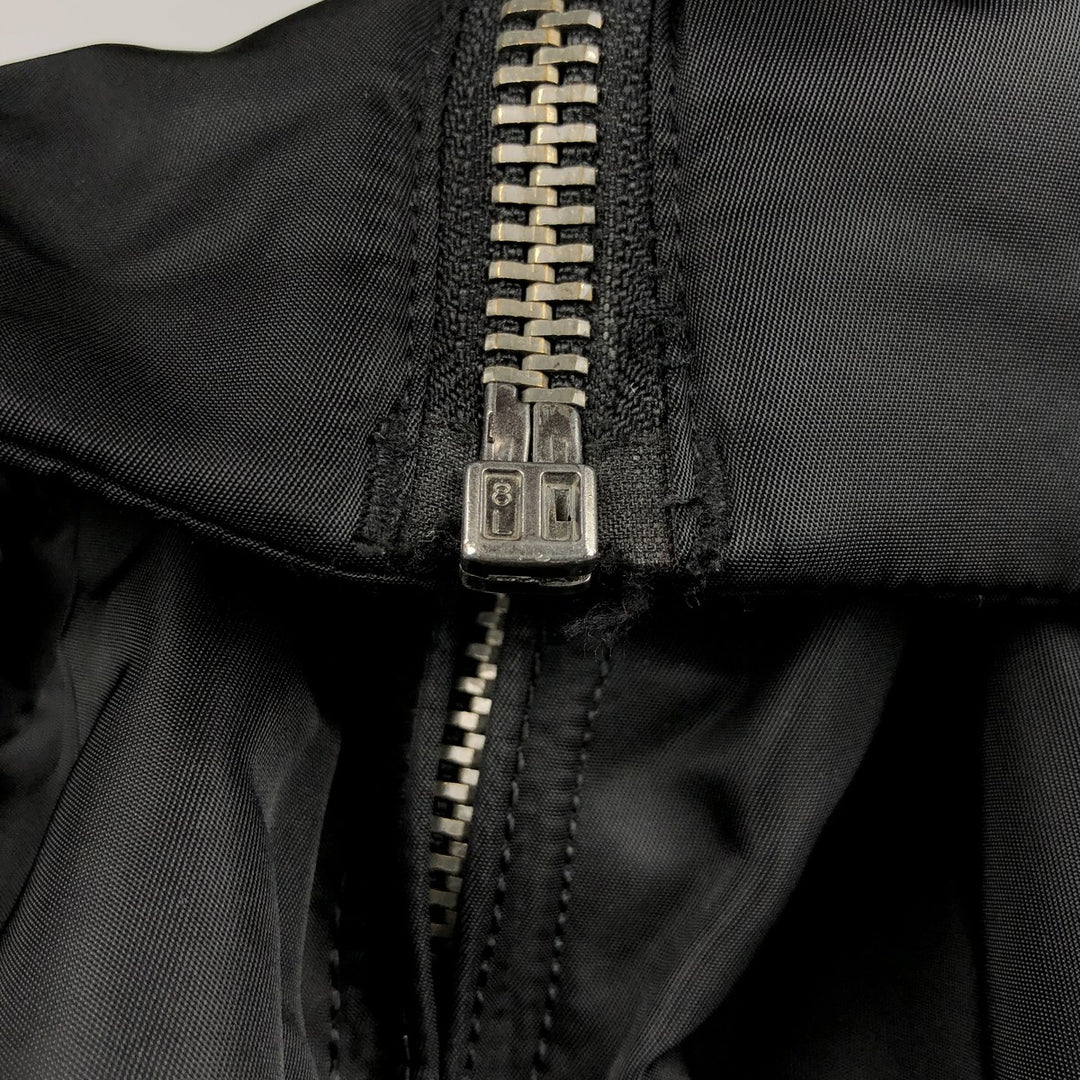 Alpha ALPHA military flight jacket with padding, size M (civilian product) Nylon black type Vintage Second Hand