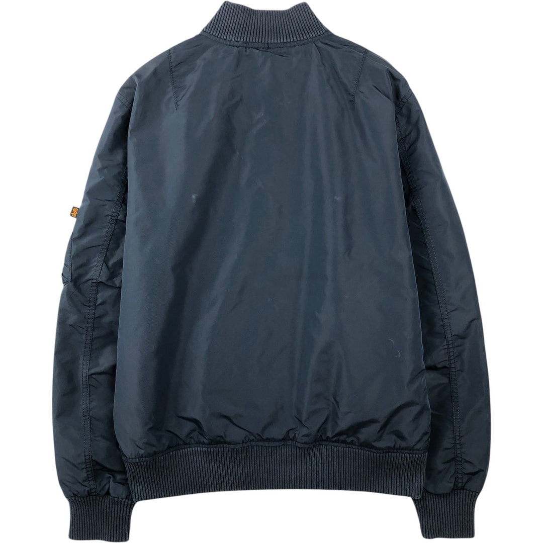 Civilian Alpha ALPHA Military Flight Jacket, Men's Size L (equivalent) Nylon navy blue type Vintage Second Hand