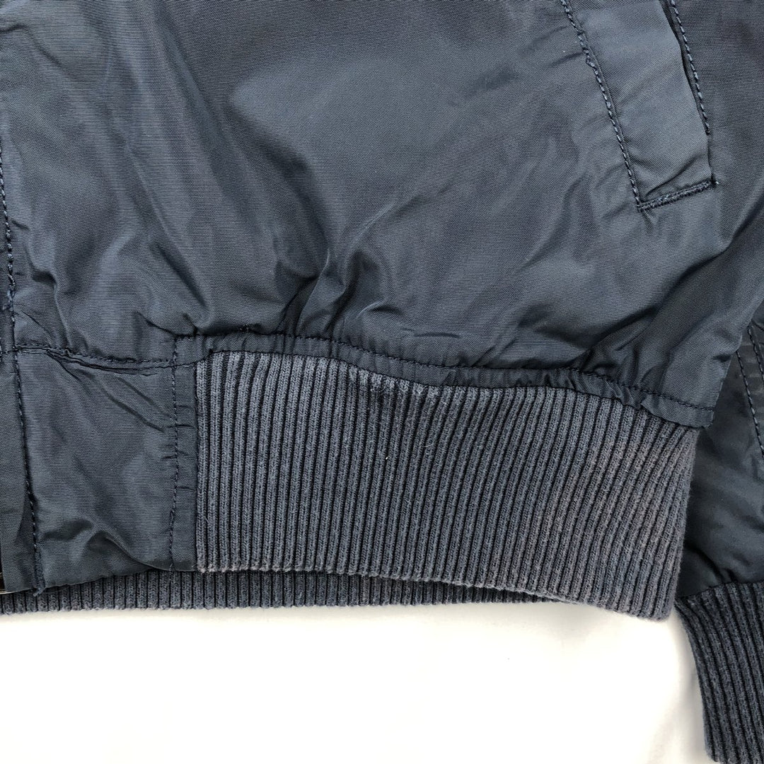 Civilian Alpha ALPHA Military Flight Jacket, Men's Size L (equivalent) Nylon navy blue type Vintage Second Hand