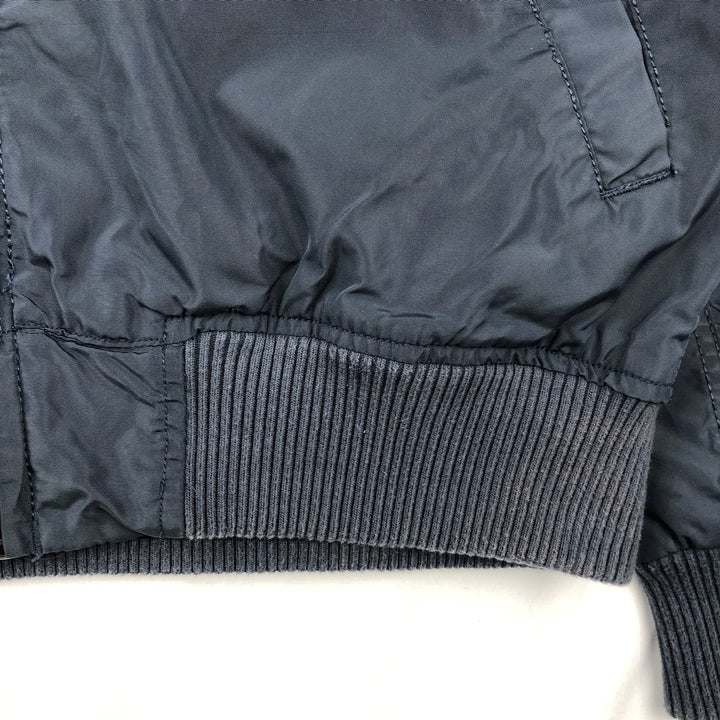 Civilian Alpha ALPHA Military Flight Jacket, Men's Size L (equivalent) Nylon navy blue type Vintage Second Hand