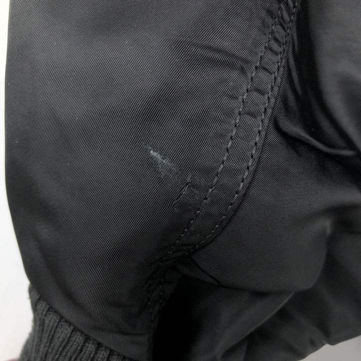 Civilian Alpha ALPHA padded military flight jacket, men's size L Nylon black type Vintage Second Hand
