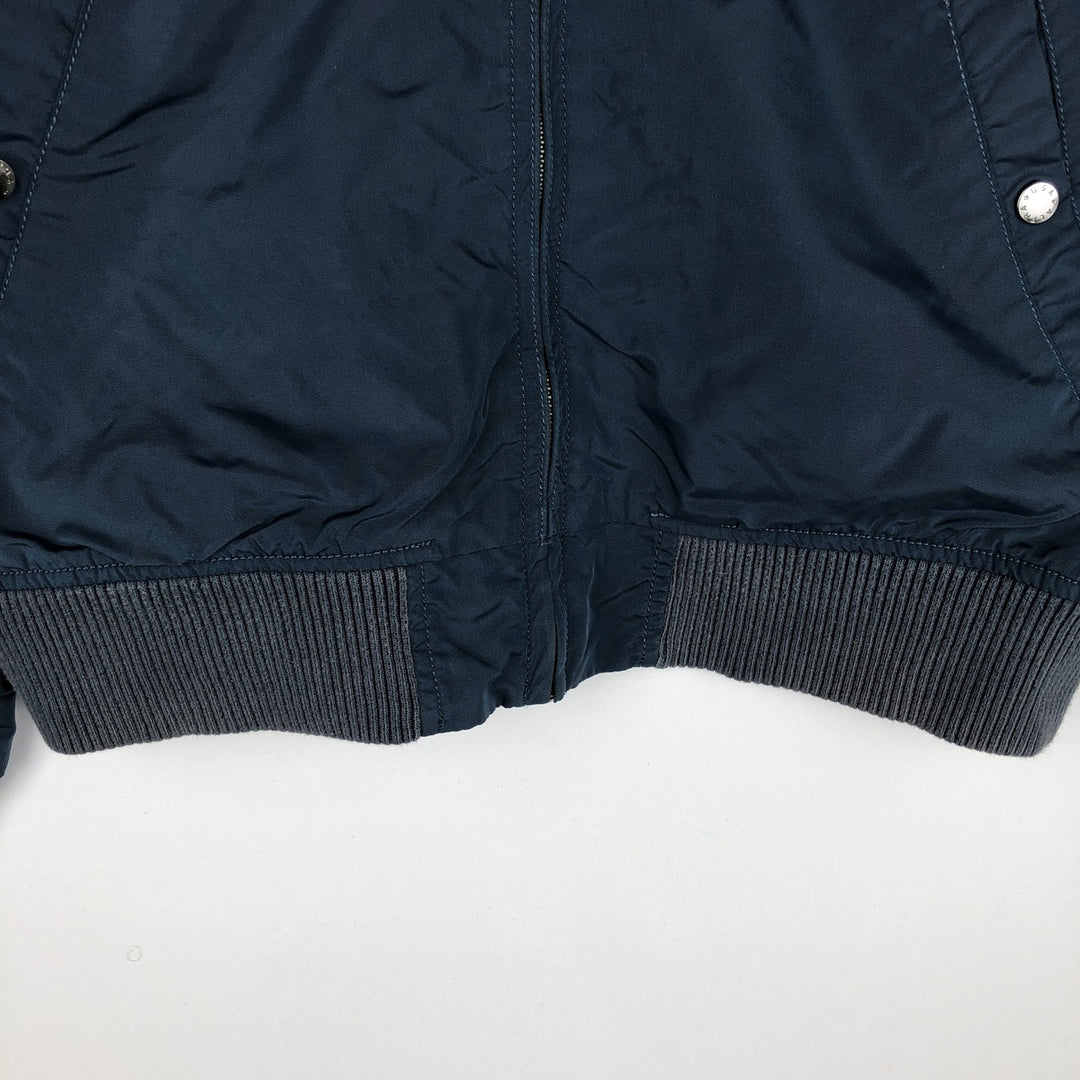 Civilian Alpha MA-1 Military Flight Jacket, Men's Size L Nylon navy blue type Vintage Second Hand