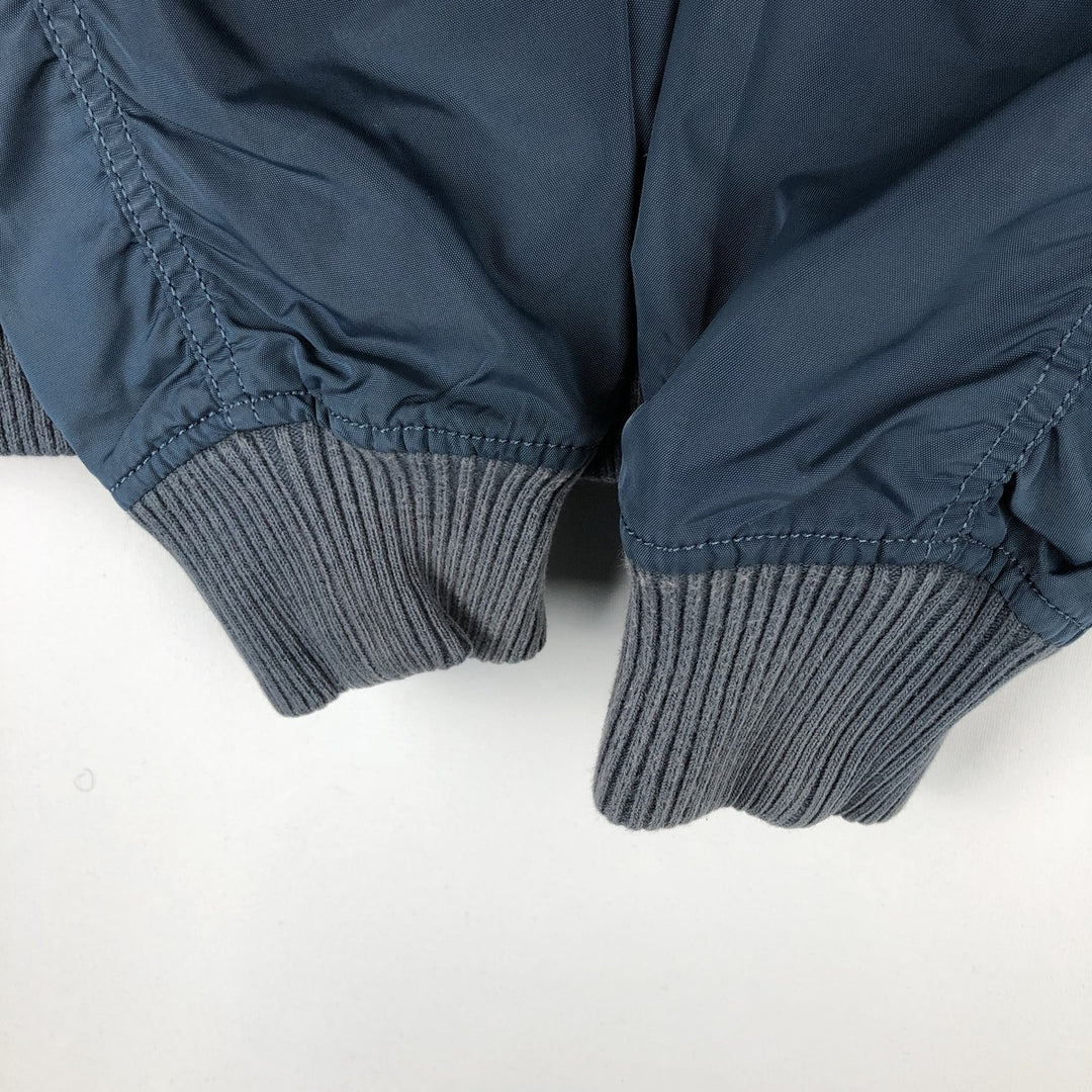 Civilian Alpha MA-1 Military Flight Jacket, Men's Size L Nylon navy blue type Vintage Second Hand