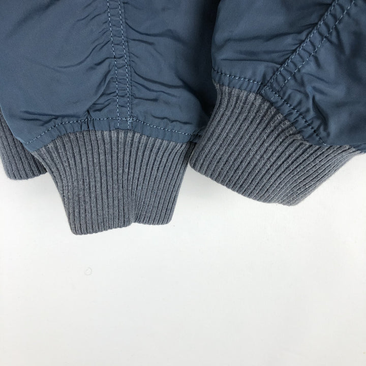 Civilian Alpha MA-1 Military Flight Jacket, Men's Size L Nylon navy blue type Vintage Second Hand