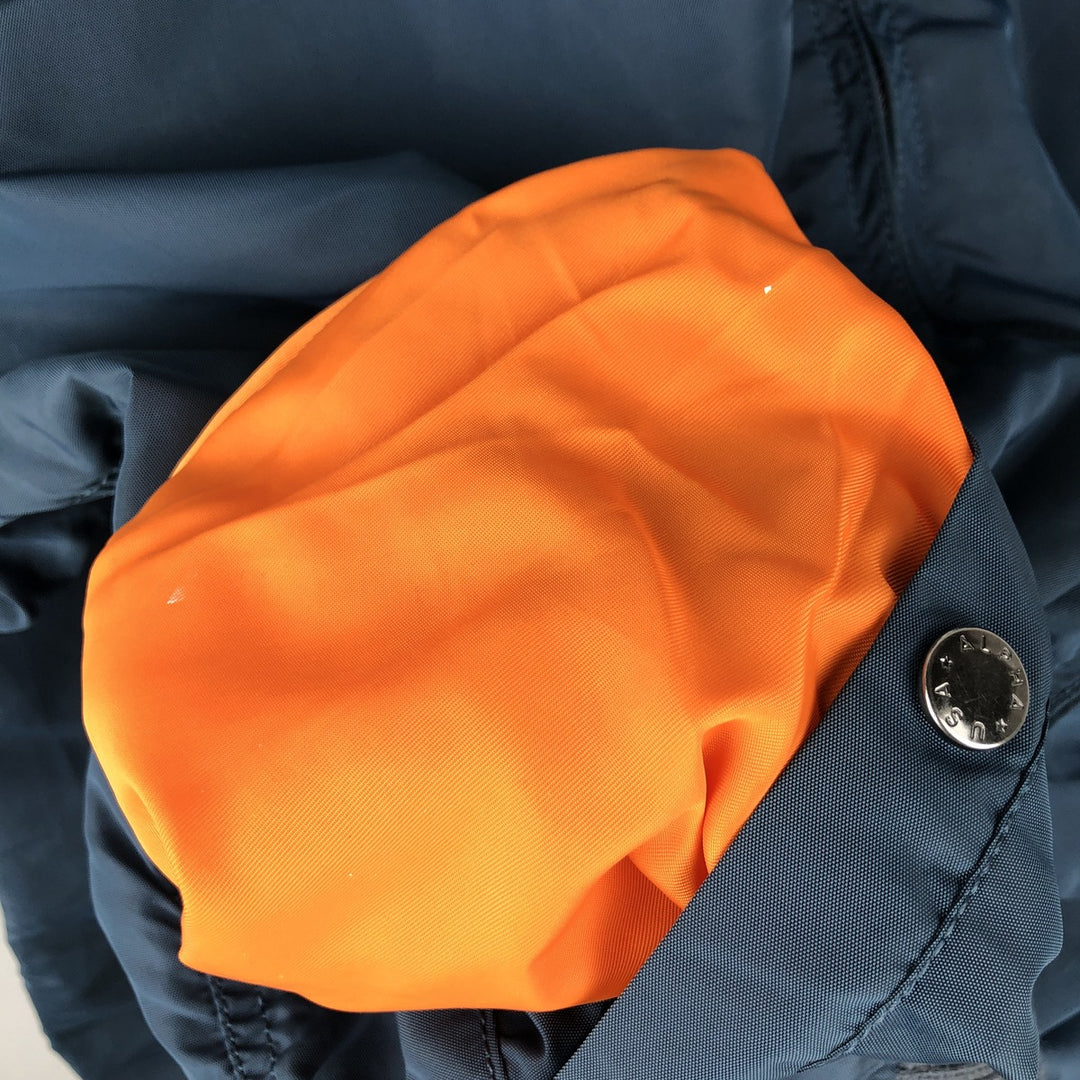 Civilian Alpha MA-1 Military Flight Jacket, Men's Size L Nylon navy blue type Vintage Second Hand