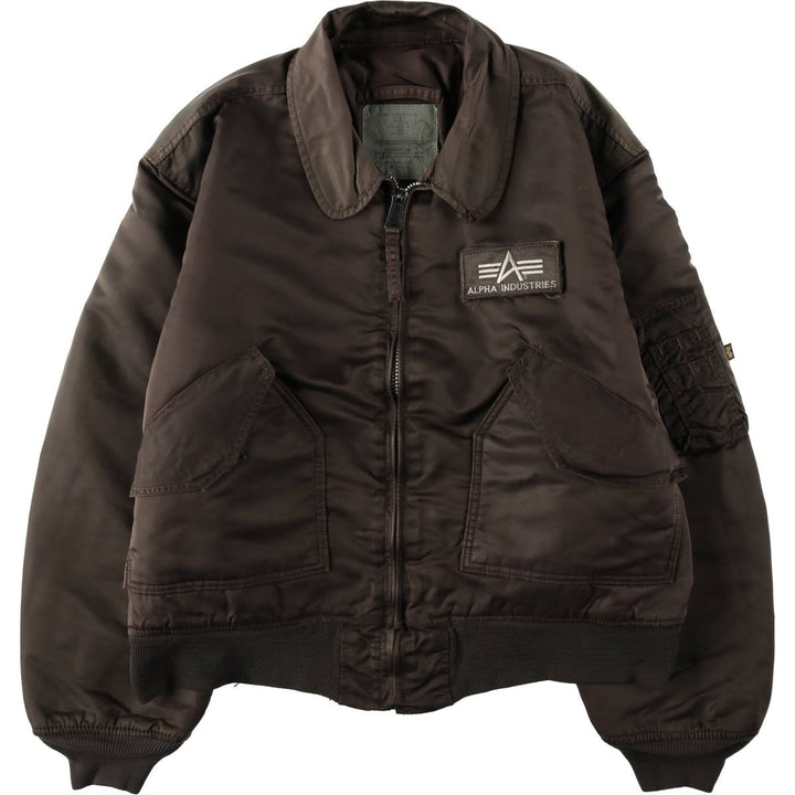 Civilian Alpha CWU-45 Nylon Khaki type brown Vintage Second Hand