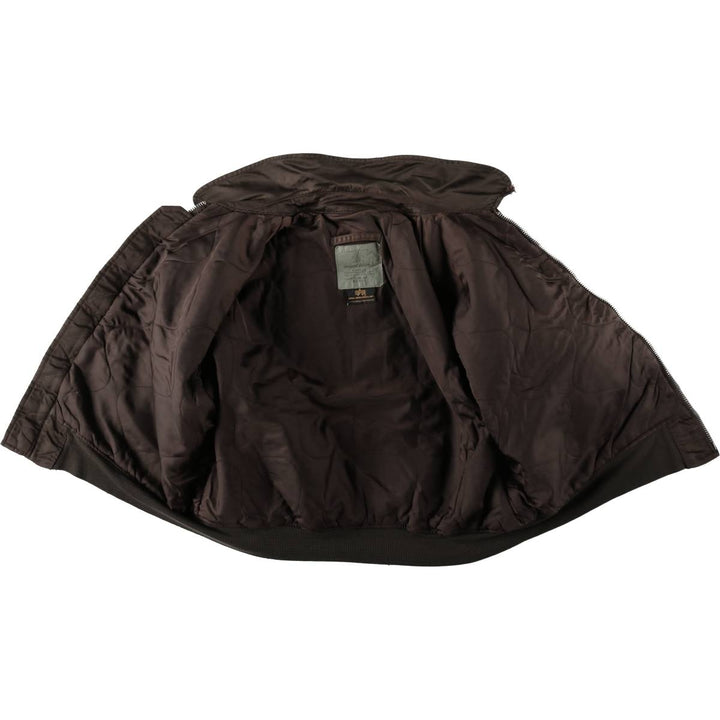 Civilian Alpha CWU-45 Nylon Khaki type brown Vintage Second Hand