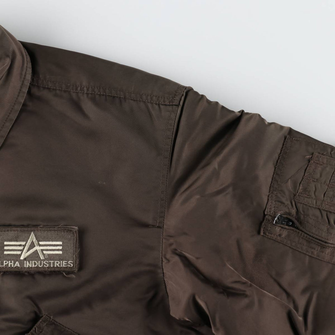 Civilian Alpha CWU-45 Nylon Khaki type brown Vintage Second Hand