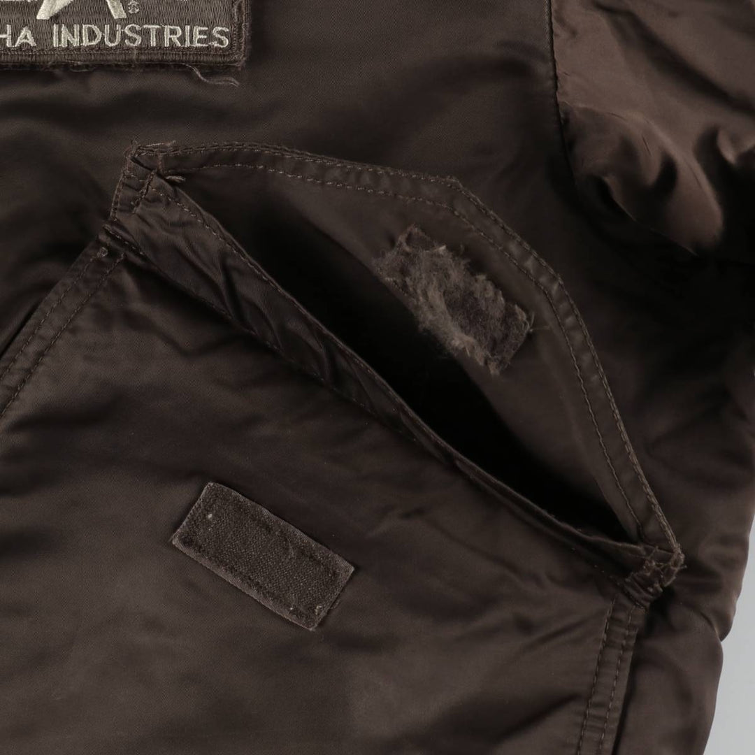 Civilian Alpha CWU-45 Nylon Khaki type brown Vintage Second Hand