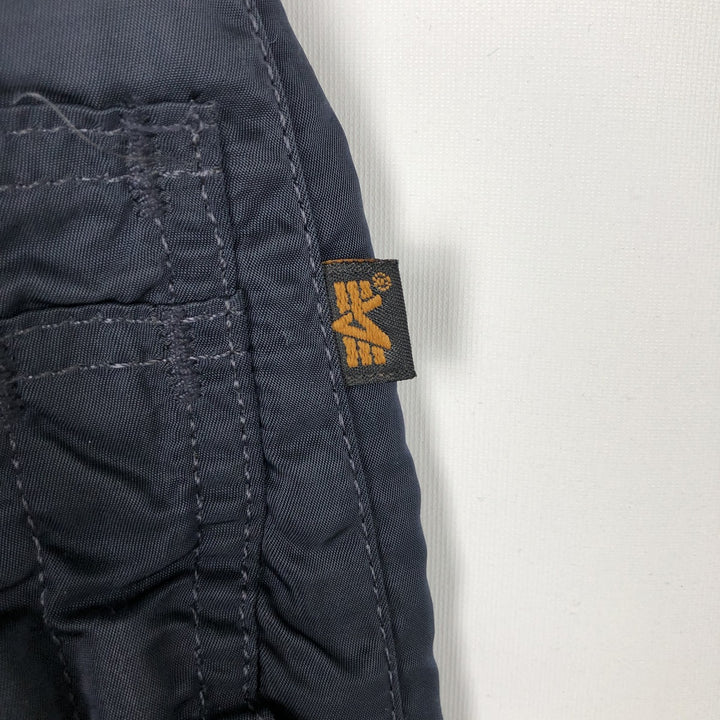 90'S civilian Alpha MA-1 style padded military flight jacket, made in the USA, men's size XL Nylon navy blue type Vintage Second Hand