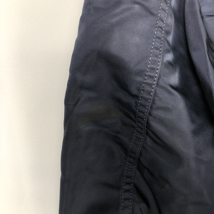 90'S civilian Alpha MA-1 style padded military flight jacket, made in the USA, men's size XL Nylon navy blue type Vintage Second Hand