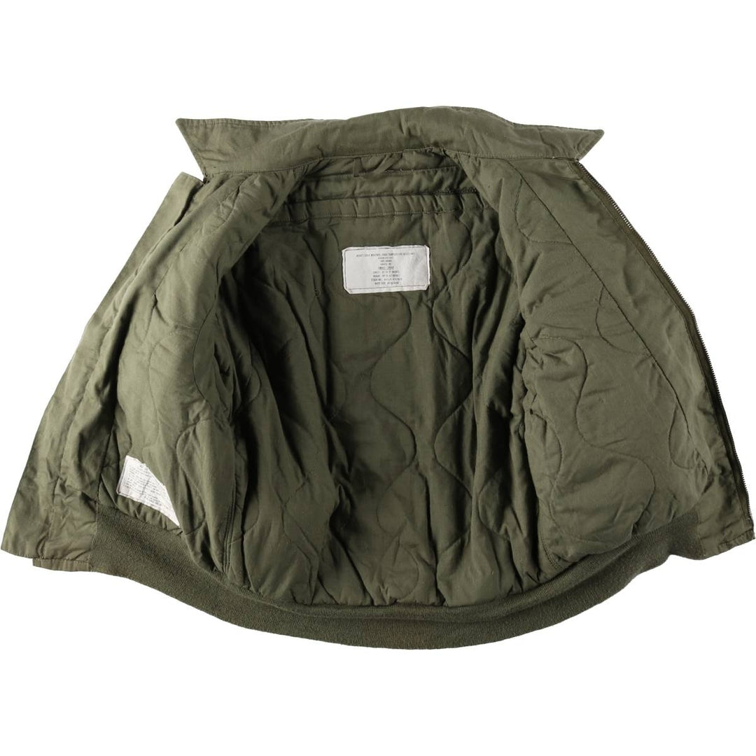 1980'S US Military Issue CVC Military Tanker Jacket, Made in USA, Small-Short (Men's Size S equivalent), Vintage Aramid Khaki type Vintage Second Hand