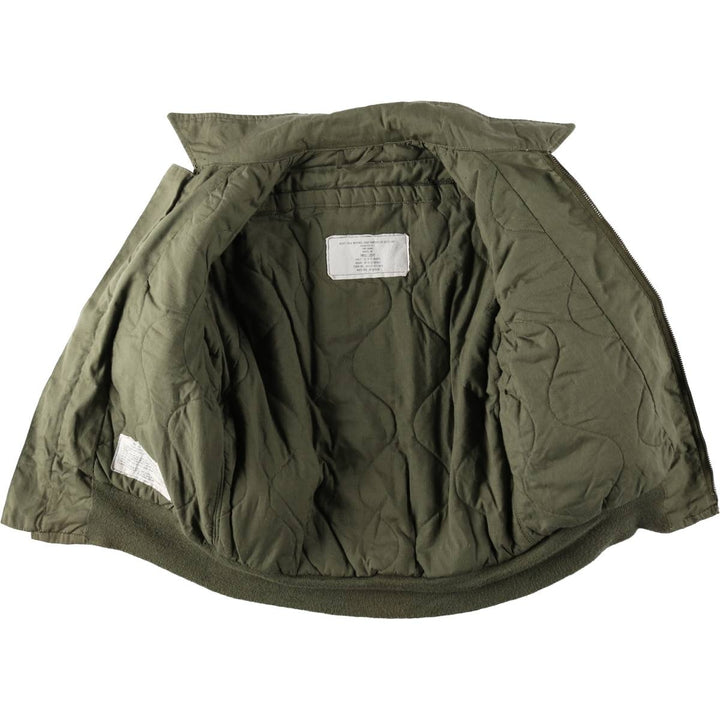 1980'S US Military Issue CVC Military Tanker Jacket, Made in USA, Small-Short (Men's Size S equivalent), Vintage Aramid Khaki type Vintage Second Hand