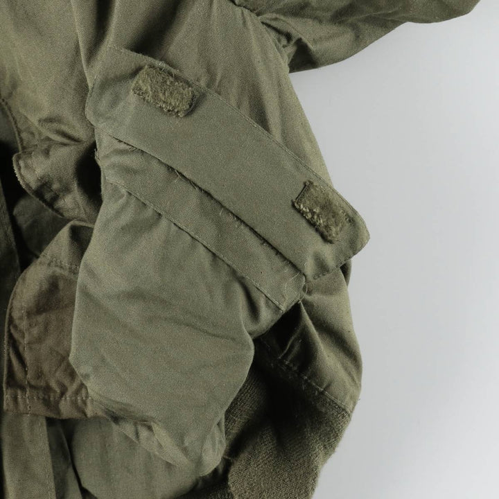 1980'S US Military Issue CVC Military Tanker Jacket, Made in USA, Small-Short (Men's Size S equivalent), Vintage Aramid Khaki type Vintage Second Hand