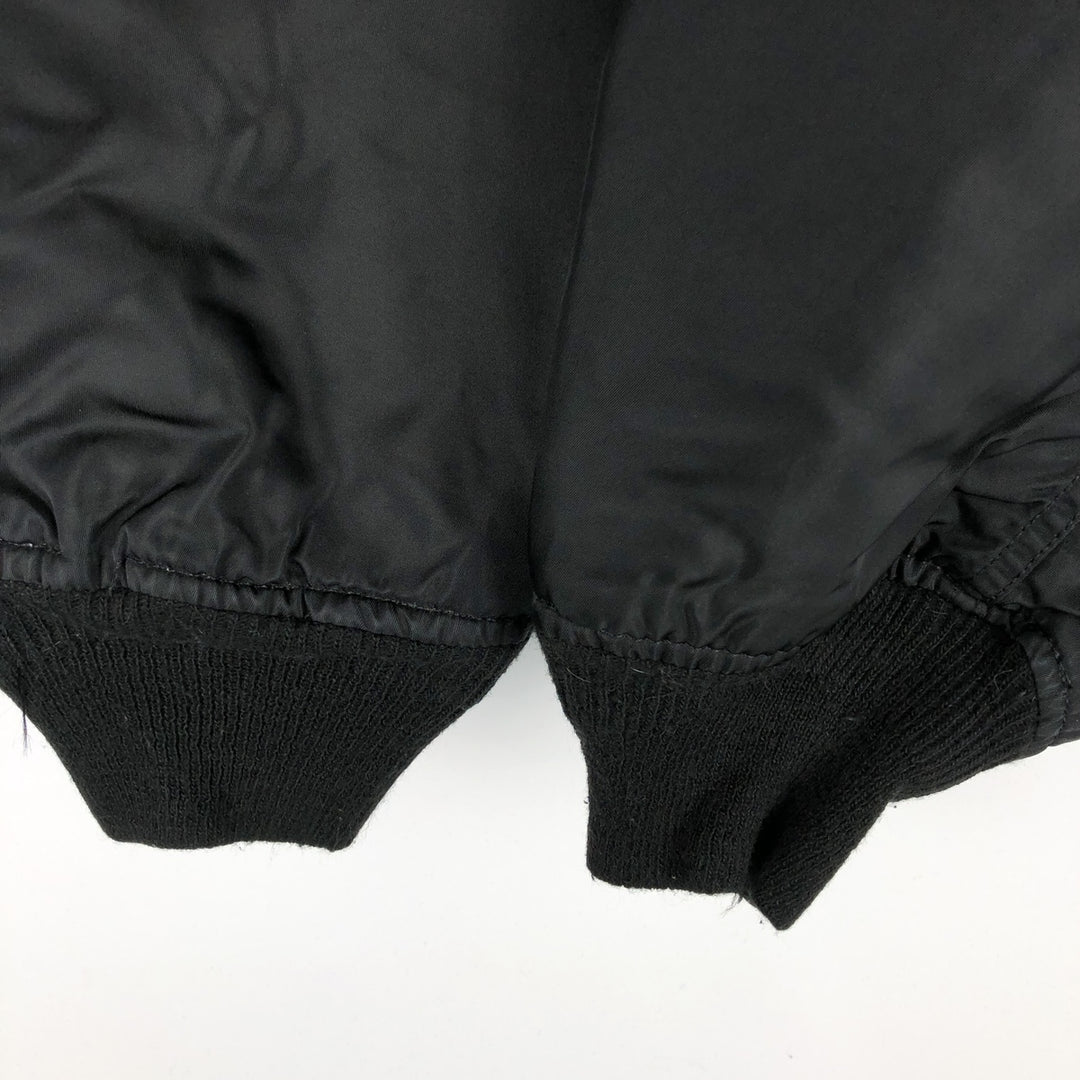 90'S civilian Alpha MA-1 style padded military flight jacket, made in the USA, men's size XL, vintage Nylon black type Vintage Second Hand